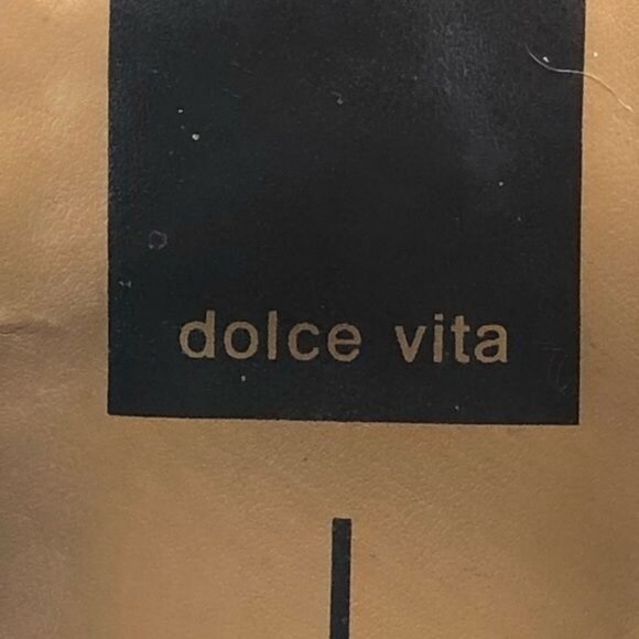 dolce vita brown suede zip up chunk heel open toe shoes size 9.5 READ - Picture 7 of 13